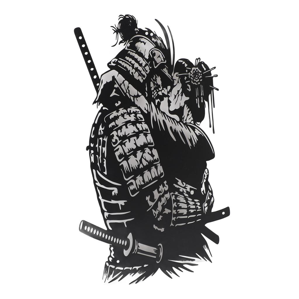 Samurai Wall Art Wrought Iron Warrior Hug Lover Hanging Wall Art Decoration for Living Room Decor