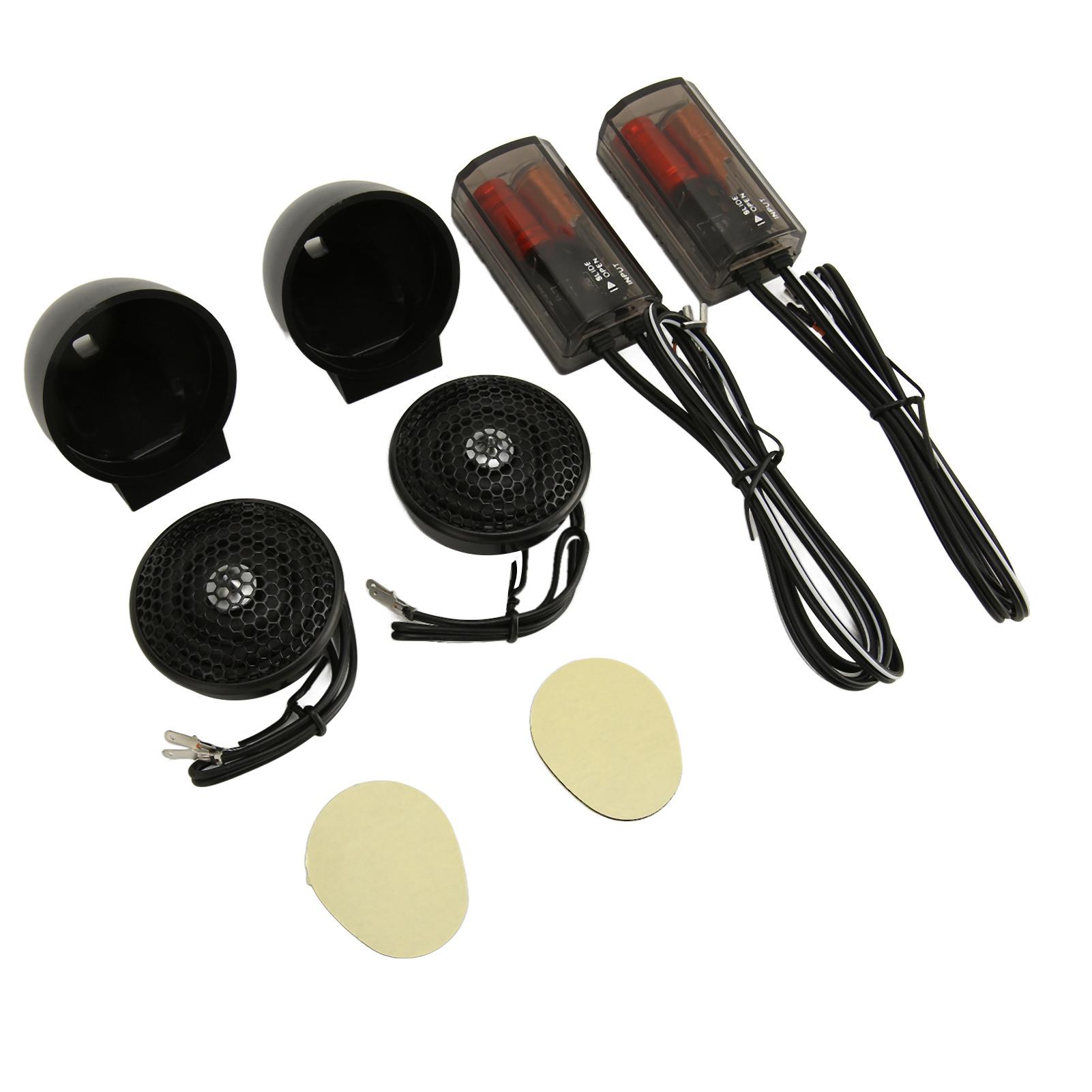 

2 шт. 150 Вт купольный твитер высокой чувствительности 2-полосная система черный мини твитер для автомобильных систем