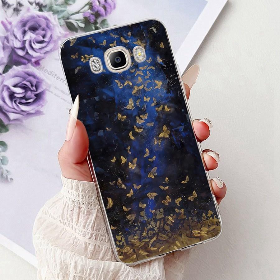 For Samsung J3 J5 J7 2016 Phone Case Back Cover Cute flower Painted TPU Cases For Samsung GalaxyJ5 2016 J510F Soft Fundas