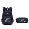3-Piece School Backpack Set Spine Protection Ergonomic Waterproof Bookbag with Lunch Bag Pencil Case for Grades 3-6