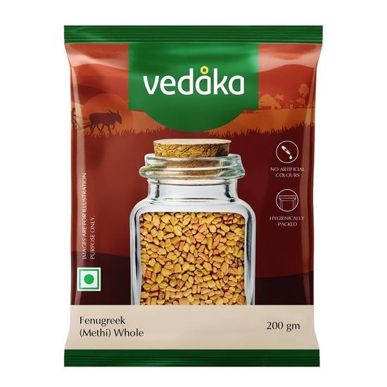 Семена пажитника Vedaka цельные Methi Dana 400 г (200г х 2) 2 упаковки по 200 г