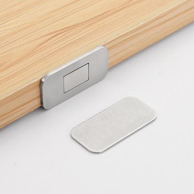 6Pcs/set Strong Magnetic Door Closer Self-adhesive Invisible Design Door Attraction Patch Punch-free Ultra-thin Cabinet Catch