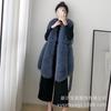 Autumn and winter new warm casual fur vest women's medium and long imitation fox hair splicing vest