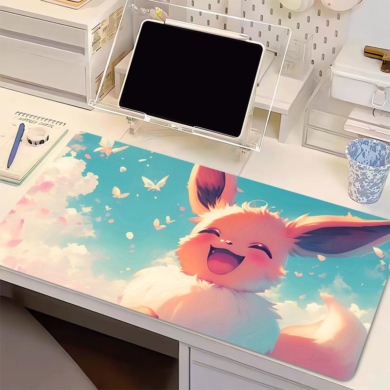 

Mouse Pad Non-Slip P-Pokemon Eevee rubber table Large Gamer Desk mat Computer Keyboard Pad PC gaming accessories carpet mousepad 30x60x0.2cm