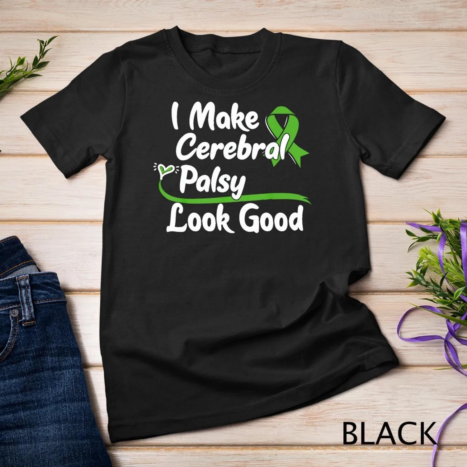 

for Cerebral Palsy Patients CP Survivor T shirt S чёрный