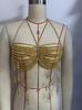 Pearl Beaded Choker with Tassel Neckline Vest Top