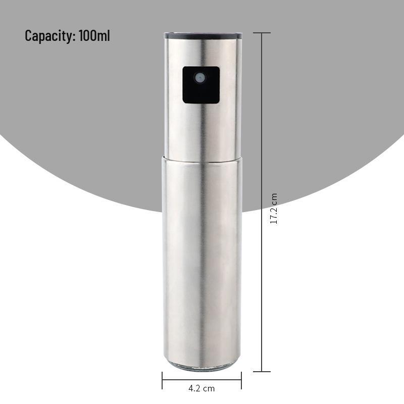 Stainless Steel Glass Oil Sprayer Bottle - Leak-Proof and Scaled for Barbecue & Olive Oil