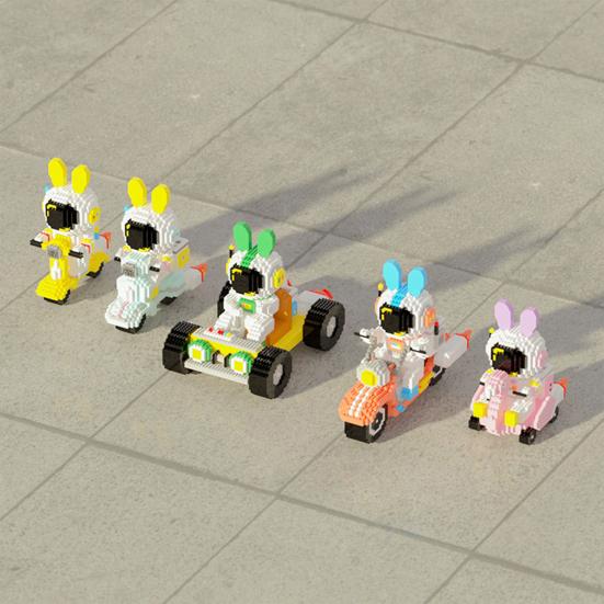 1 Set Building Blocks Cute Outer Space Spaceman Mars Rover Mini Bricks Gifts Science Toys