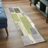 Modern Abstract Graffiti Hallway Runner Rugs Artistic Home Decor Non-Slip Long Carpet Color-block Patchwork Bedroom Bedside Rug
