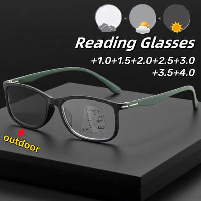 Progressive Multifocal Photochromic Reading Glasses Ultra Light Comfortable Fashion Eyewear +1.0 To +4.0