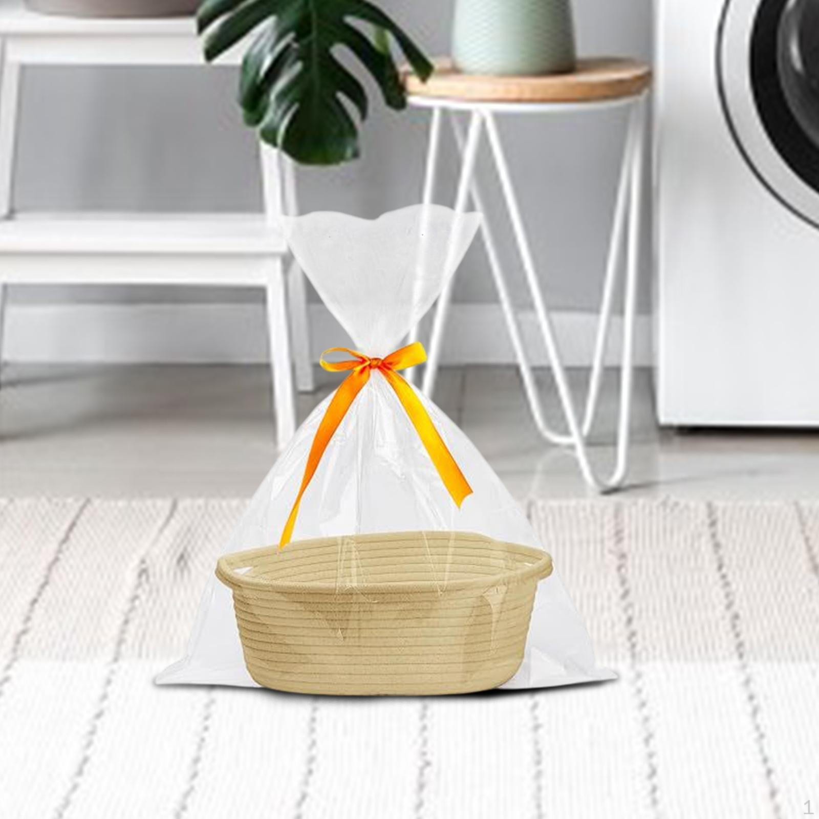 

Корзина из хлопковой веревки, плетеная, для хранения продуктов, подарки на день рождения, многофункциональная, для детей