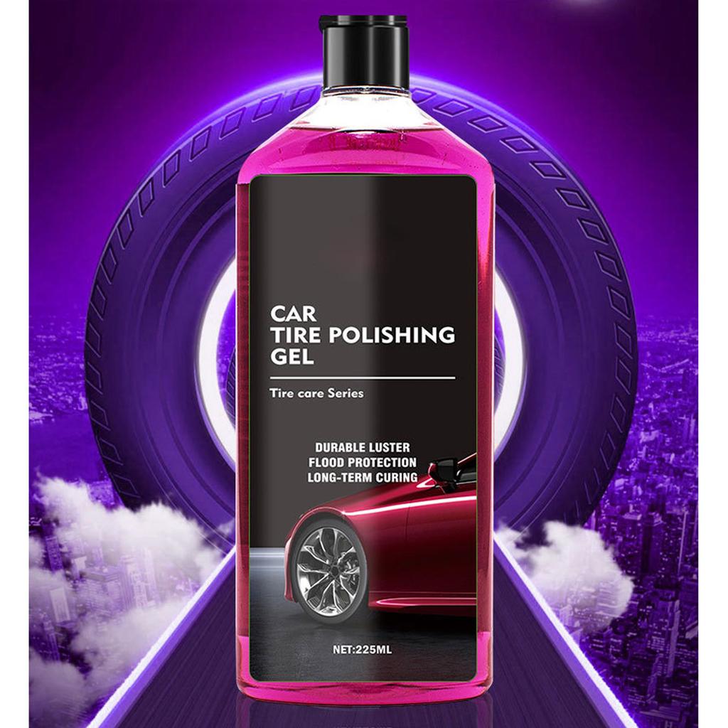 JU Araba Lastiği Cila Kaplama Maddesi Polisaj Lastik Hazinesi Kauçuk ve Plastik Yenileme Maddesi Su İtici Yaşlanma Karşıtı Lastik Cilası 225ML