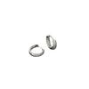 Simple Gold Rose Gold Full Zircon Stud Earrings Fashionable Versatile Hoop Earrings For Women