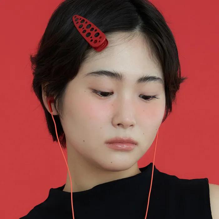 dot dot hair pin - red