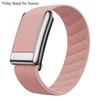 Nylon Fitness Band for Whoop 5.0 Strap for Whoop 5.0MG Woven Elastic Sports Strap with Gold/Silver/Rose Gold Metal Frame