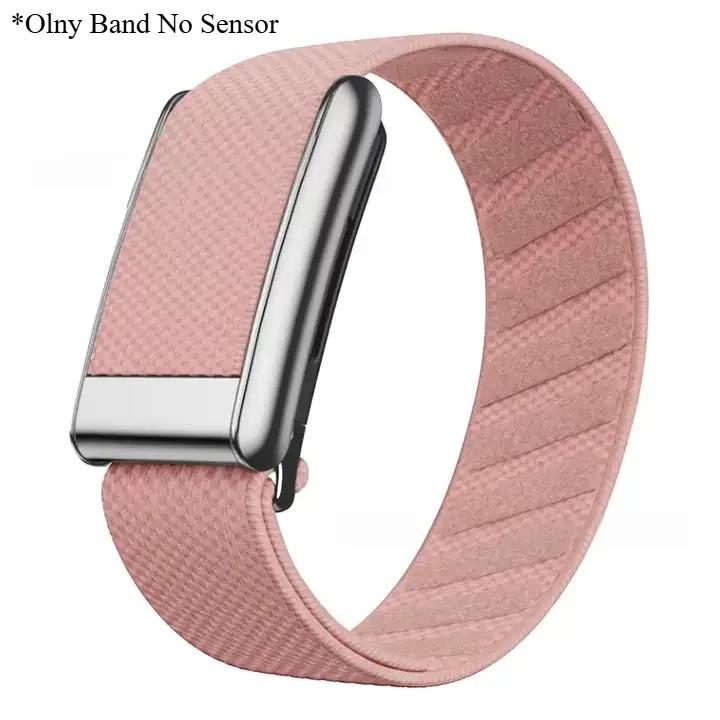 Nylon Fitness Band for Whoop 5.0 Strap for Whoop 5.0MG Woven Elastic Sports Strap with Gold/Silver/Rose Gold Metal Frame