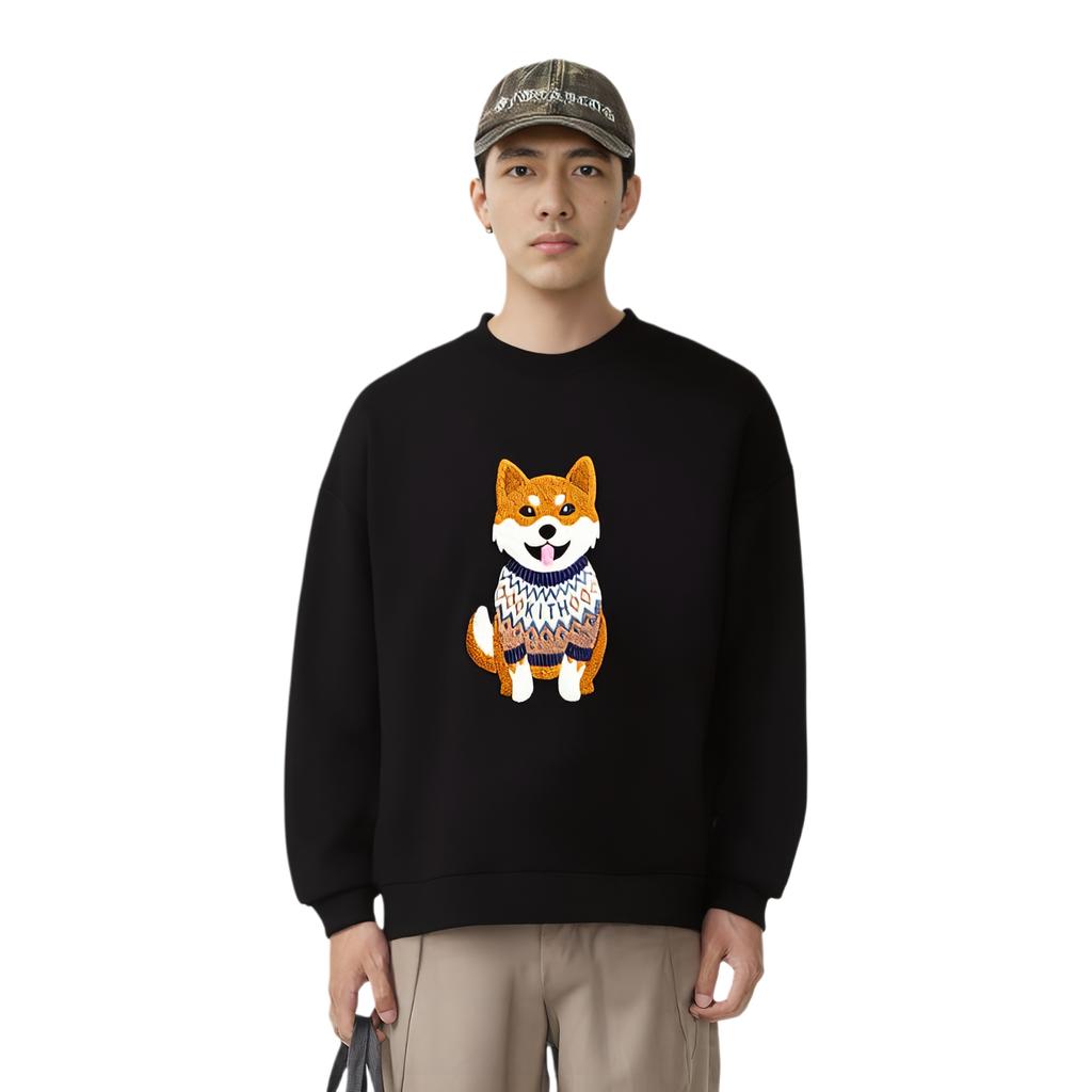 Kith Kithmas Shiba Nelson Crewneck Black Stadium Men Tops Green KHM034423-001