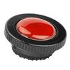 Mini Aluminium Alloy Round Quick Release Plate for Manfrotto Compact Action Tripod (Red)