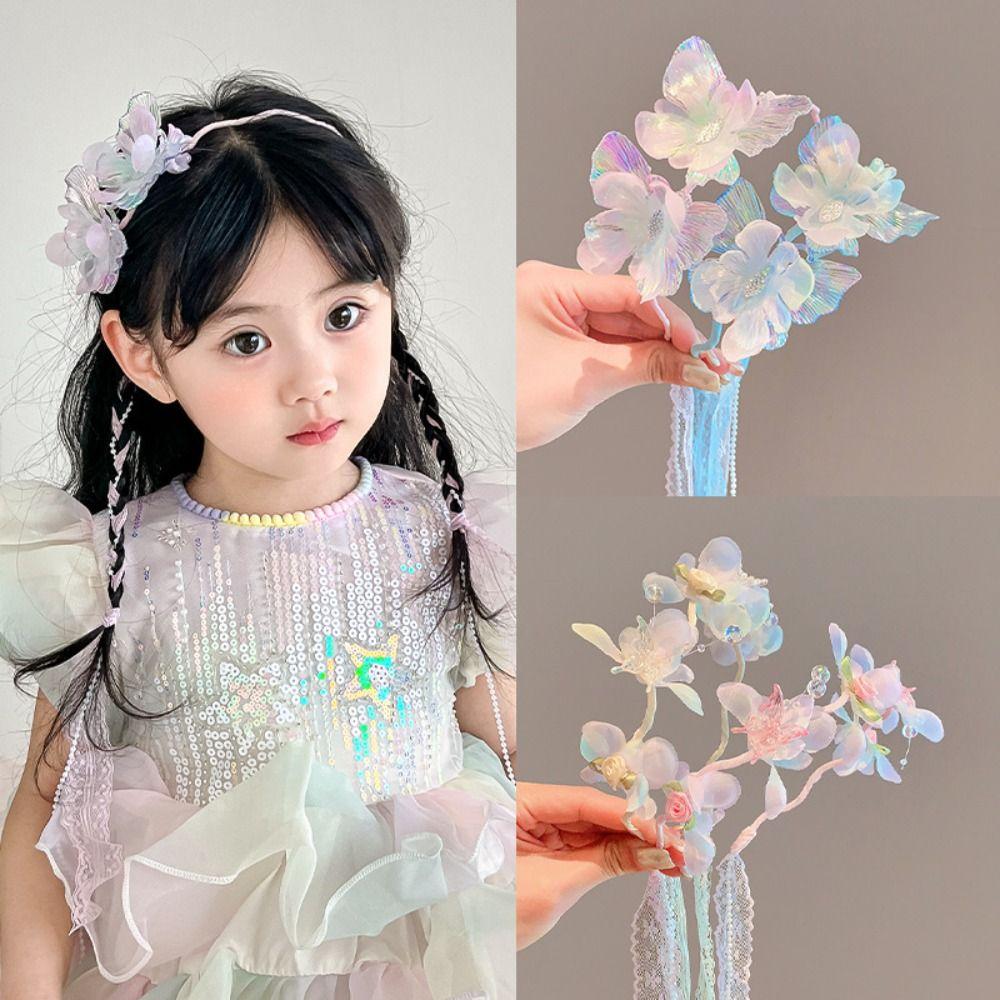 Cute Ribbon Hairbands Korean Children Headband New Princess Hair Hoop  for Girls