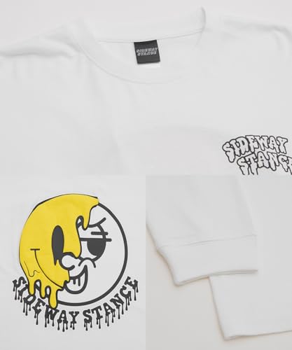 [IMPROVES] [SIDEWAYSTANCE] Drip Smiley Long Sleeve T-Shirt