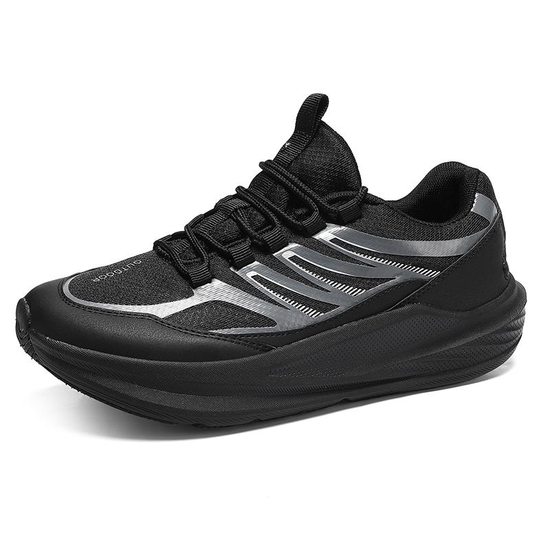 New Men'S Thick Soled Anti Slip Sports Shoes Lightweight And Breathable Hiking Shoes Outdoor Comfortable And Casual Shoes
