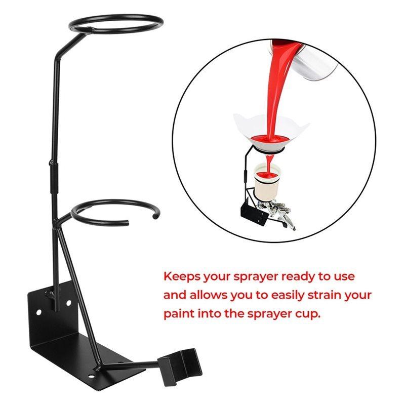 Spray Gun Holder Car Paint Sprayer Stand Bracket Storage Rack Household Steel Accessories