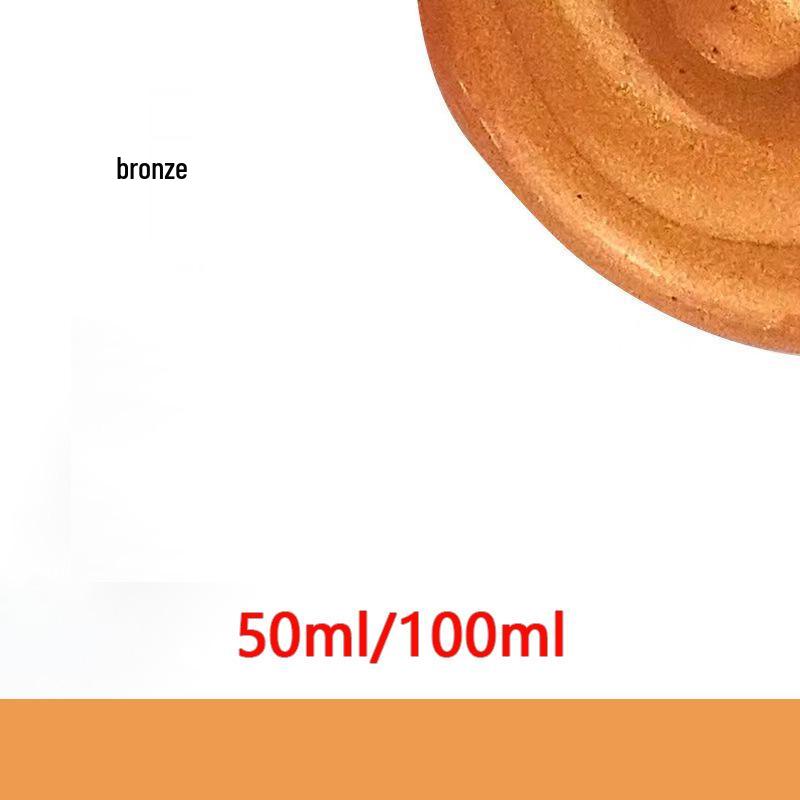 Zlatá Stříbrná Metalická Akrylová Perleťová Barva - Voděodolná, Světle Zlatá, Barvostálá pro Dětské Razítkování & Ruční Výrobky.