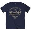 Muddy Waters Keep The Blues Alive Slim Fit T-shirt Medium Navy Unisex T-Shirt