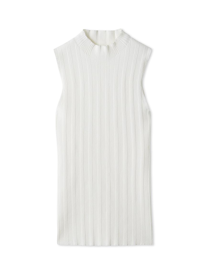 

ИДЕНТИФИКАТОР FRAY. Женский дизайнерский трикотаж без рукавов в рубчик FWNT254030 Белый