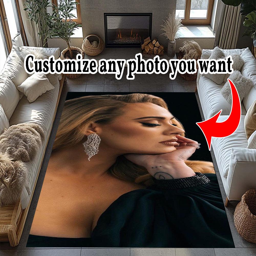 Customize Photos Personalized Picture Area Rug Suitable for Dormitory Entryway Study Room Game Room Antislip Carpet Anime Office Decor