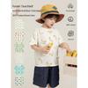 Youyou Boys' Antibacterial Cartoon Print Short Sleeve T-Shirt
