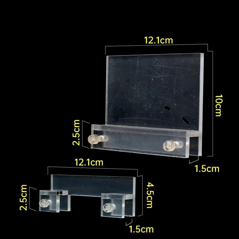 Clear Acrylic Fish Tank Led Light Holder Aquarium Lamp Hanging Fixtures Support Stands Box Aquatic Fish Tank Lighting Tools