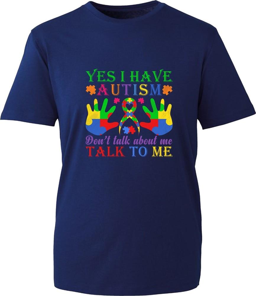 I Have Autism Dont Talk About Me TShirt Awareness Tee Top Adult Puzzle Top S
