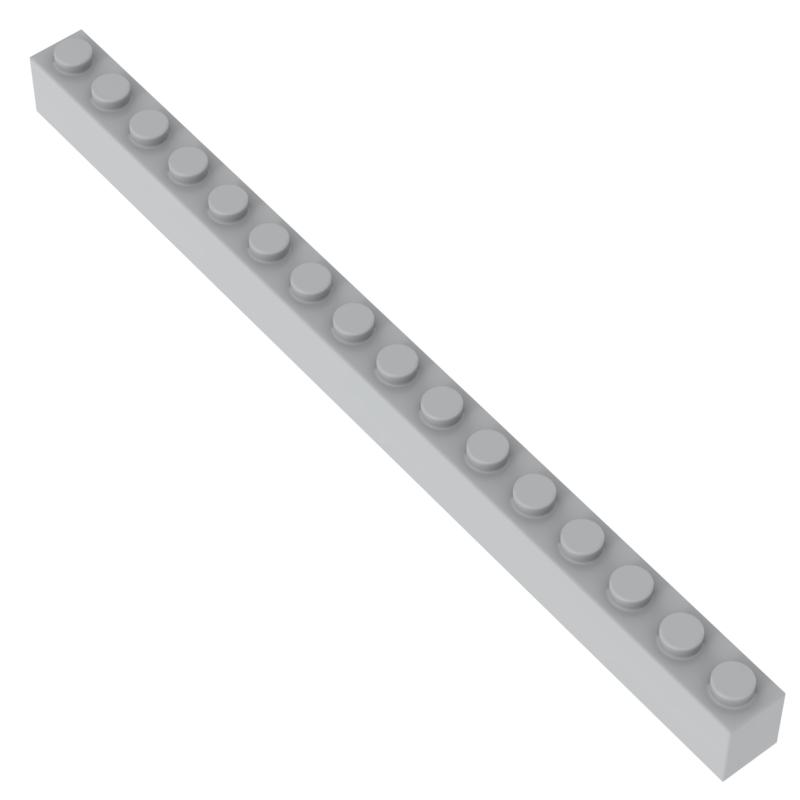 

[FunBrick] 10/20/30PCS Bricks 1x16 Dots Educational Creative DIY Bulk Set Building Blocks Compatible with 2465 Classic 30PCS світло-сірий колір