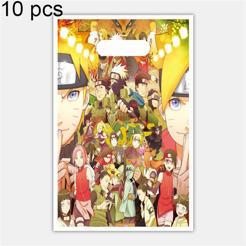 Vibrant Naruto Ninja Theme Birthday Party Supplies Including Banners And Cake Toppers