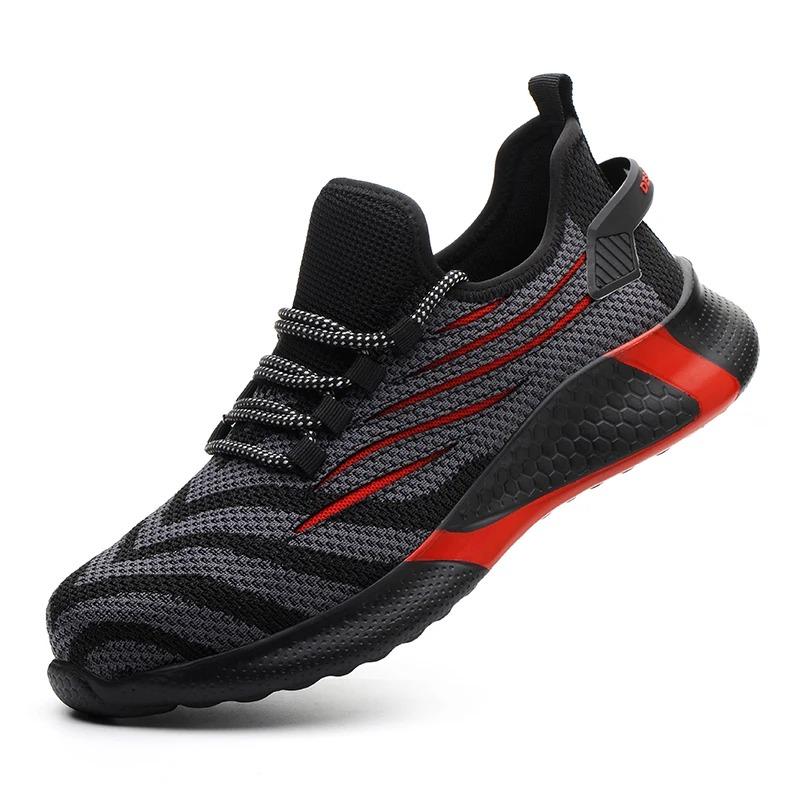 Men Safety Boots Steel Toe Anti Smash Anti Puncture Work Shoe Indestructible Breathable Couple Casual Shoes Lace Up Men Sneakers