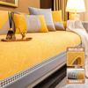 Light Luxury Solid Color Cover Sofa Cushion Four Seasons Universal Seat Cushion Winter Thickened Chenille Anti Slip Sofa Cover