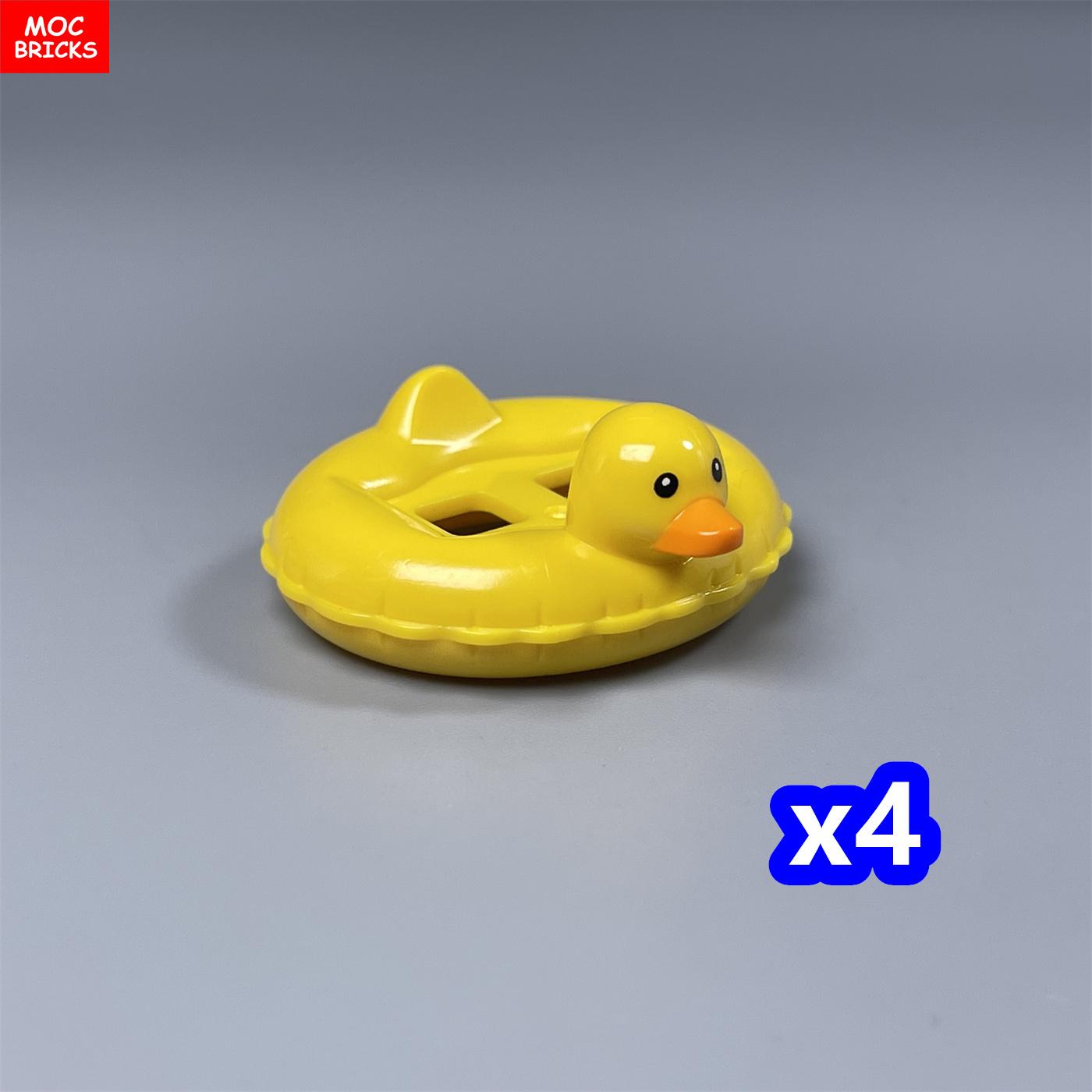 

Non-Toxic Moc Bricks Swim Duck Ring Printed Part Lake Farm Scene City Accessories View Diy Educational Building Blocks Friends Gifts