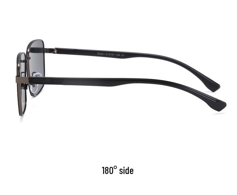 New Nylon Polarized Men's Square Sunglasses: Fashionable, Trendy Driving Shades