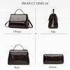 Spring New Fashion Simple Ladies Handbags PU Leather Light Luxury High-end Sense Solid Color Women's Tote Bag Versatile Commuter Buckle Crossbody Bags