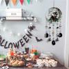 Witch Blessing Wind Chime Acrylic Door Hanging Decor for Halloween Christmas Home Outdoor Halloween Wall Ornament with Bells
