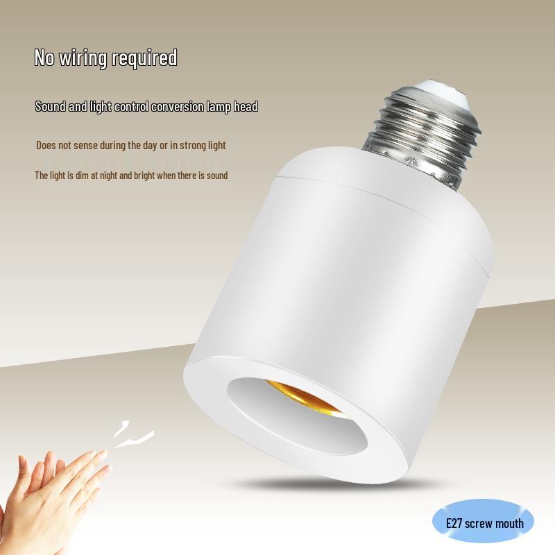 Intelligent Remote-Control E27 Wireless Lamp Base with Delay Switch for Bedroom