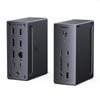 Estação de Docking UGREEN com Triplo Monitor 100W para Laptop Duplo DP HDMI 10Gbps Card RJ45 Ethernet Compatível com Calor com MacBook e Windows Saída 14 em 1,