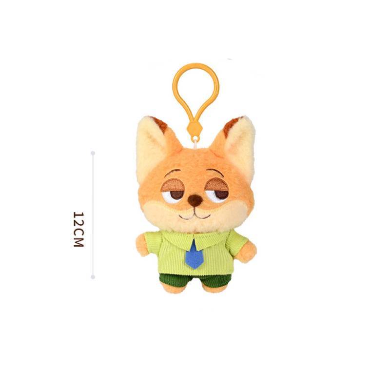 Zootropolis Judy Nick Fox Plush Keychain Cute Backpack Charm For Girls