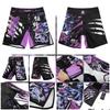 MMA UFC Shorts Pants Muay Thai Martial Arts Kickboxing Boxing Fight Unisex Men Women Kid Quick Dry Print Elastic Polyester Training