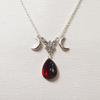 European & American Triple Moon Goddess Gothic Necklace