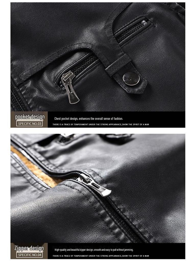 Herren Europäische PU-Lederjacke - Stil 2188
