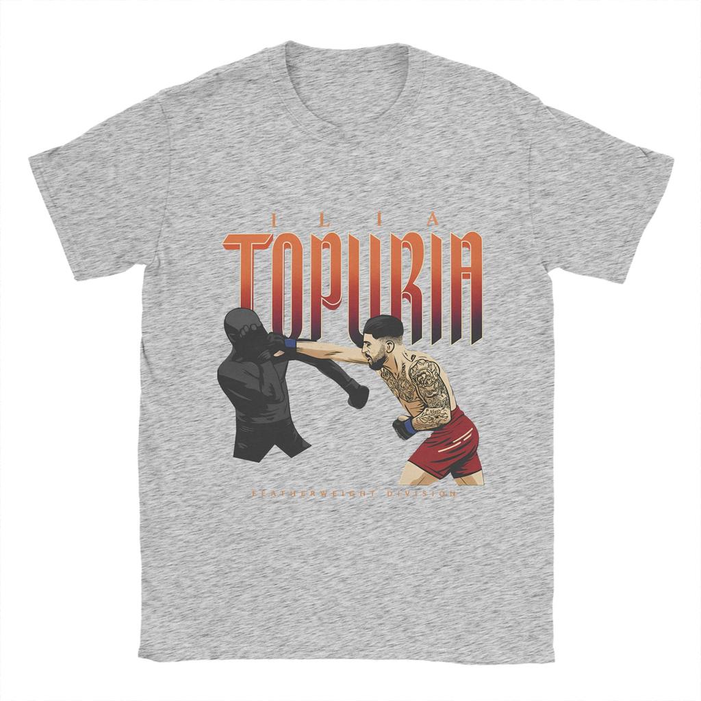 Ilia Topurias T-Shirts for Men  Humorous Pure Cotton Tee Shirt Crew Neck Short Sleeve T Shirts Plus Size Clothing