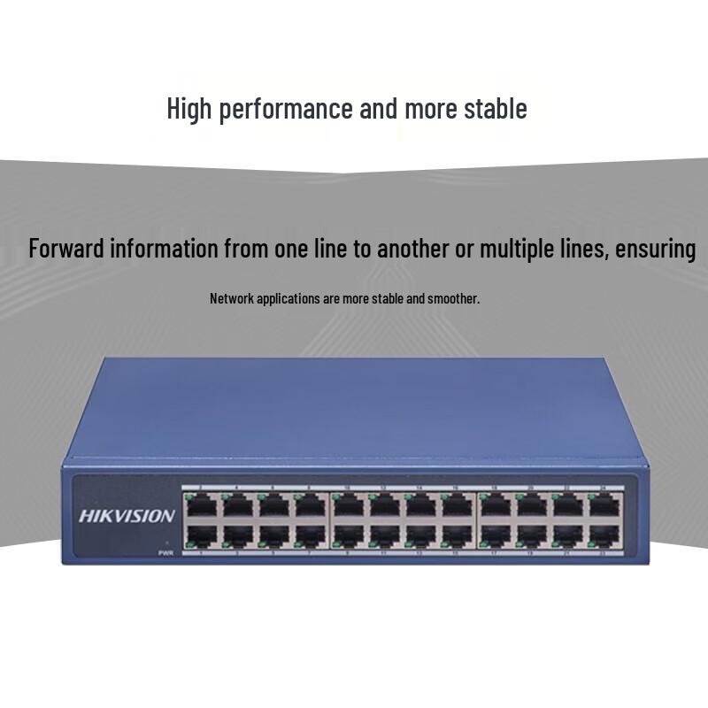 

Hikvision 24-Port 100M Unmanaged Ethernet Switch