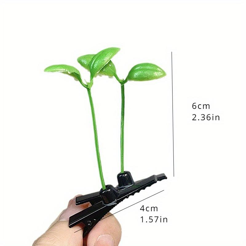 Bean Sprout Hairpin Set Cute Sweet Plastic Hair Clips with Flower Butterfly Elements for Women Font Shaped Solid Color Hair Accessories, Suitable for
